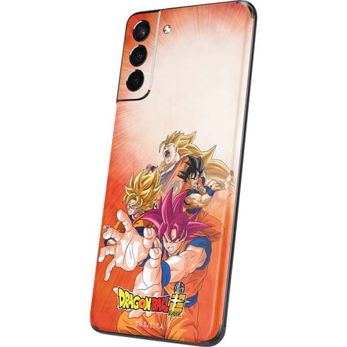 Dragon Ball Super Goku Evolution Galaxy S21 Plus 5G Skin